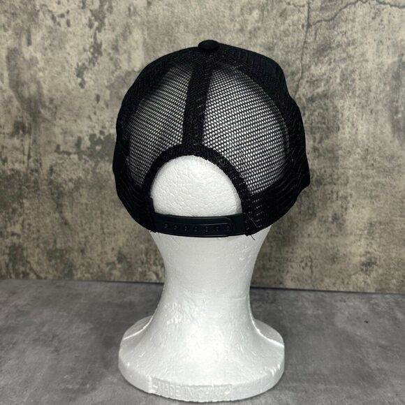 Vision Wheel Black Adjustable OS Trucker Snapback Cap - Picture 4 of 7